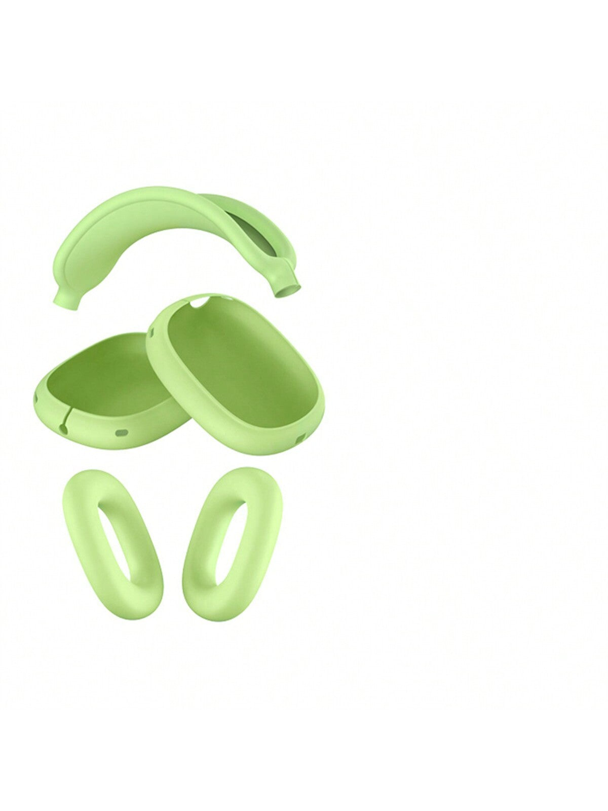 5pcs Soft Silicone Headphone Protective Cover Compatible With Apple Airpods Max, Headphone Headband Cover To Prevent Falling And Shockproof