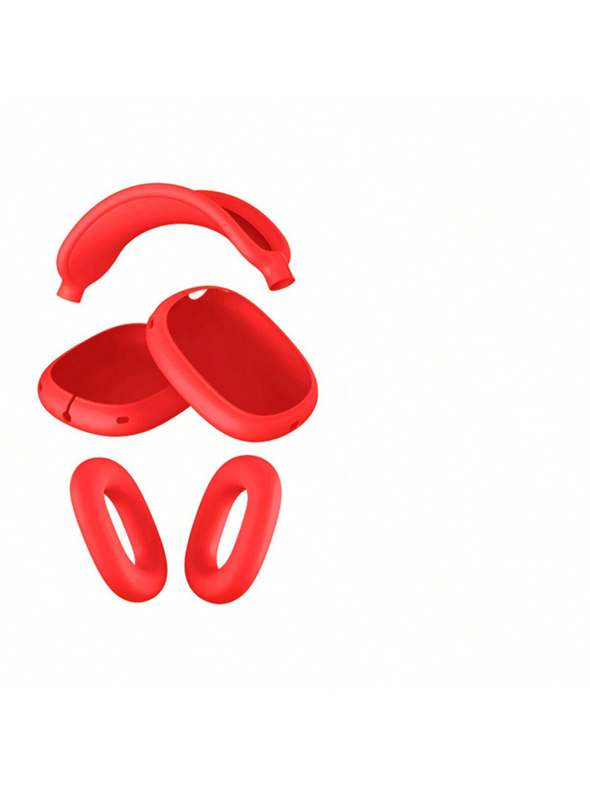 5pcs/Set Soft Silicone Headphone Cover & Headband Cover & Carrying Case Protective Set For Airpods Max