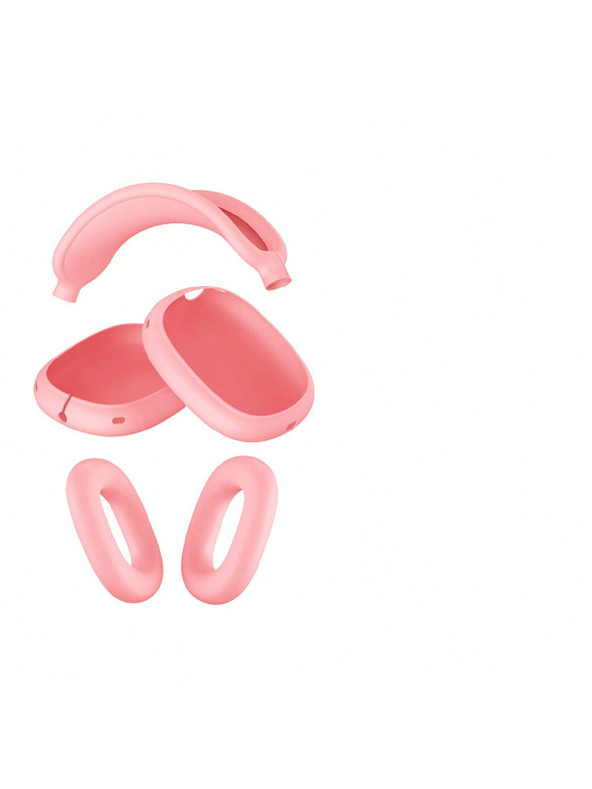 Headphone Case Soft Silicone Headset Cover 5pcs/Set Protective Cover Compatible With Apple Airpods Max With Headband
