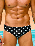 Men's Polka Dot Printed Swim Shorts