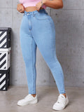 Plus Size Women's Slim Fit Jeans