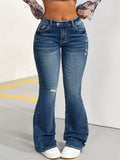 Bootcut Jeans With Washed Finish