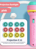 Projection Flashlight [12 Slides With 96 Surprise Patterns] - (Projection Learning/Early Education/Quick Change Of Images By Rotating Slides/Parent-Child Interaction/Simple And Fun)