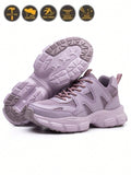 Women's Safety Shoes With Steel Toe, Kevlar Puncture-Proof, Lightweight, Soft, Suitable For Construction Factory Work