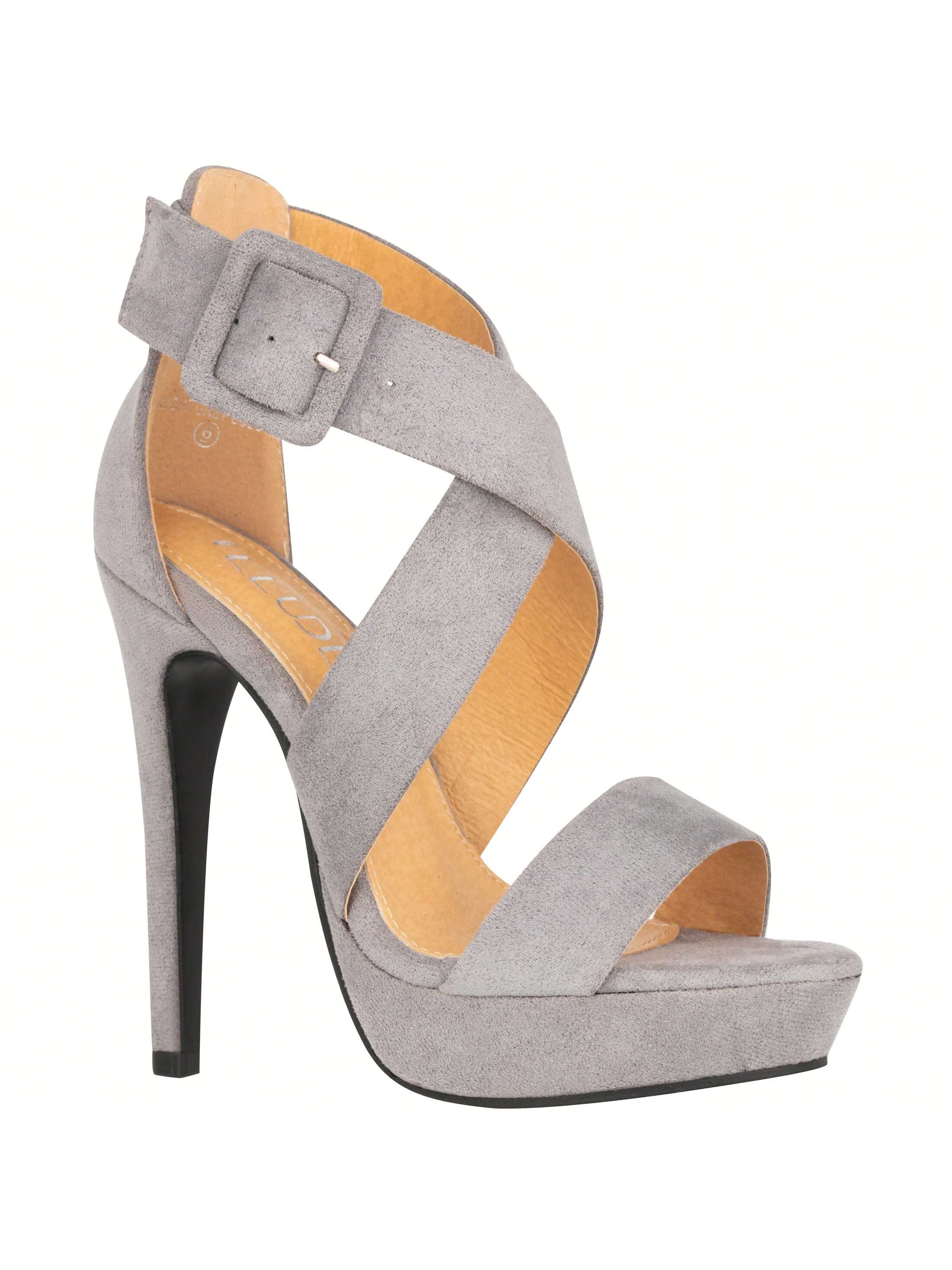 Women's High Heels Open Toe Ankle Strap Stilettos Platform Sexy Party Heeled Sandals