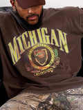 Men's Plus Size Letter Print Short Sleeve T-Shirt