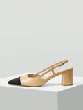 PATCHWORK HIGH HEELED WOMEN'S SHOES VACATION SHOES SUMMER SALE