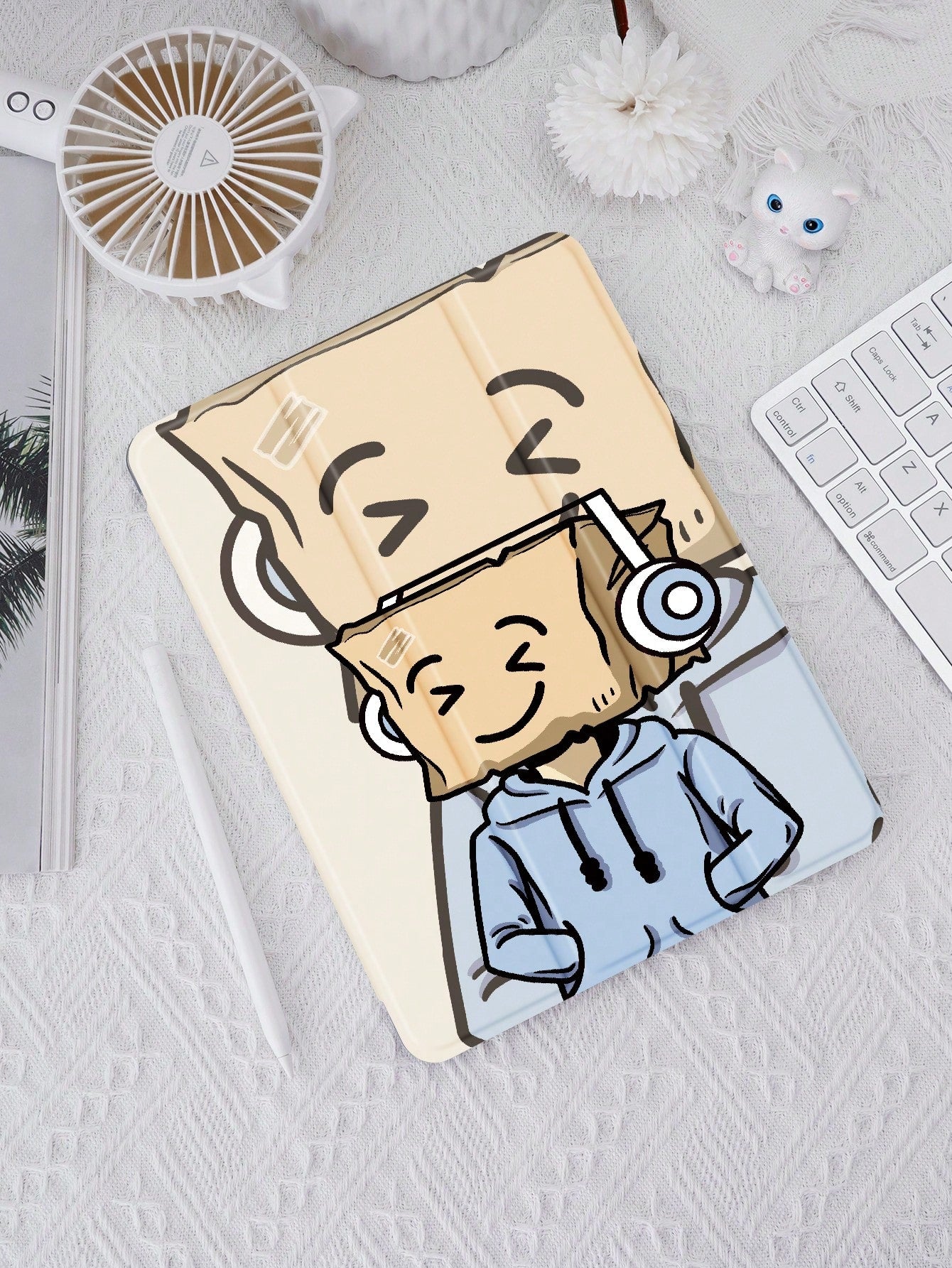 Box Man Case Compatible With iPad New iPad Air4/5 10.9inch,Compatible With Huawei metepad 11/Lenovo Tab/Xiaomi 5 Cover,With Pen Holder,Supports Automatic Sleep/Wake Lid