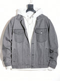 Men's Plus Size Vintage Denim Jacket