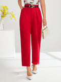 Women's High Waist Suit Pants With Slanted Pockets Spring Women Pants
