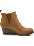 Comfyshoes Women's Ankle Boots, Wedge Heel Booties, Casual Shoes For Women