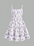 Tween Girls' Floral Print Vacation Cami Dress