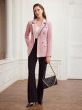 WOMEN'S CONTRAST BINDING LAPEL COLLAR BLAZER