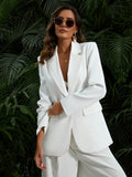 BIZwear Solid Color Loose Fit Blazer