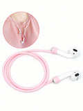1pc Adhesive Silicone Anti-Lost Rope Compatible With AirPods, For Wireless Earphones, Anti-Dropping Cable