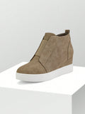 Women's Platform Wedge Sneakers Ankle Booties