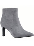 Women's Pointed Toe Stiletto Heel Ankle Boots Thin High Heel Fashionable Ankle Boots Short Boots High Heel Ankle Boots Winter Booties