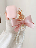 New Arrival Bowknot Pearl Pendant Earphone Soft Protective Cover For Airpods1/2/Airpods 3/Airpods Pro/Airpods Pro2