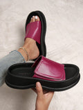 Women's Platform Slides Casual Sandals Platform Sandals Comfort Slides Slip On