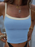 Contrast Binding Cami Top