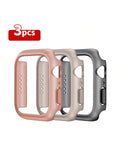 3pcs/Set Hard PC Case Compatible With Apple Watch 45mm 41mm 38mm 42mm 40mm 44mm Matte Bumper Protective Case Frame For  SE 9 8 7 6 5 4 3 2