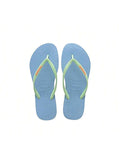 Havaianas Women's Rubber Flip-Flops 4119787-0061 SLIM LOGO POP-UP Sky Blue