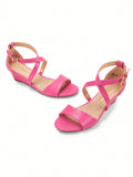 Women Wedge Sandals Adjustable Ankle Strap Open Toe Platform  Low Wedge Work Wedding Party  Dating Prom Pump Wedge Sandals