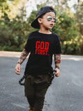 Tween Boy Casual Letter Print Short Sleeve Pullover T-Shirt With Round Neck For Summer