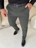 Men's Casual Versatile Slanted Pocket Dress Pants