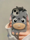 Funny Cartoon Lovely And Interesting Donkey Couple Personality Phone Case Compatible With Iphone12/13/14/15pro Max