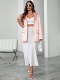 Solid Color Oversized Blazer
