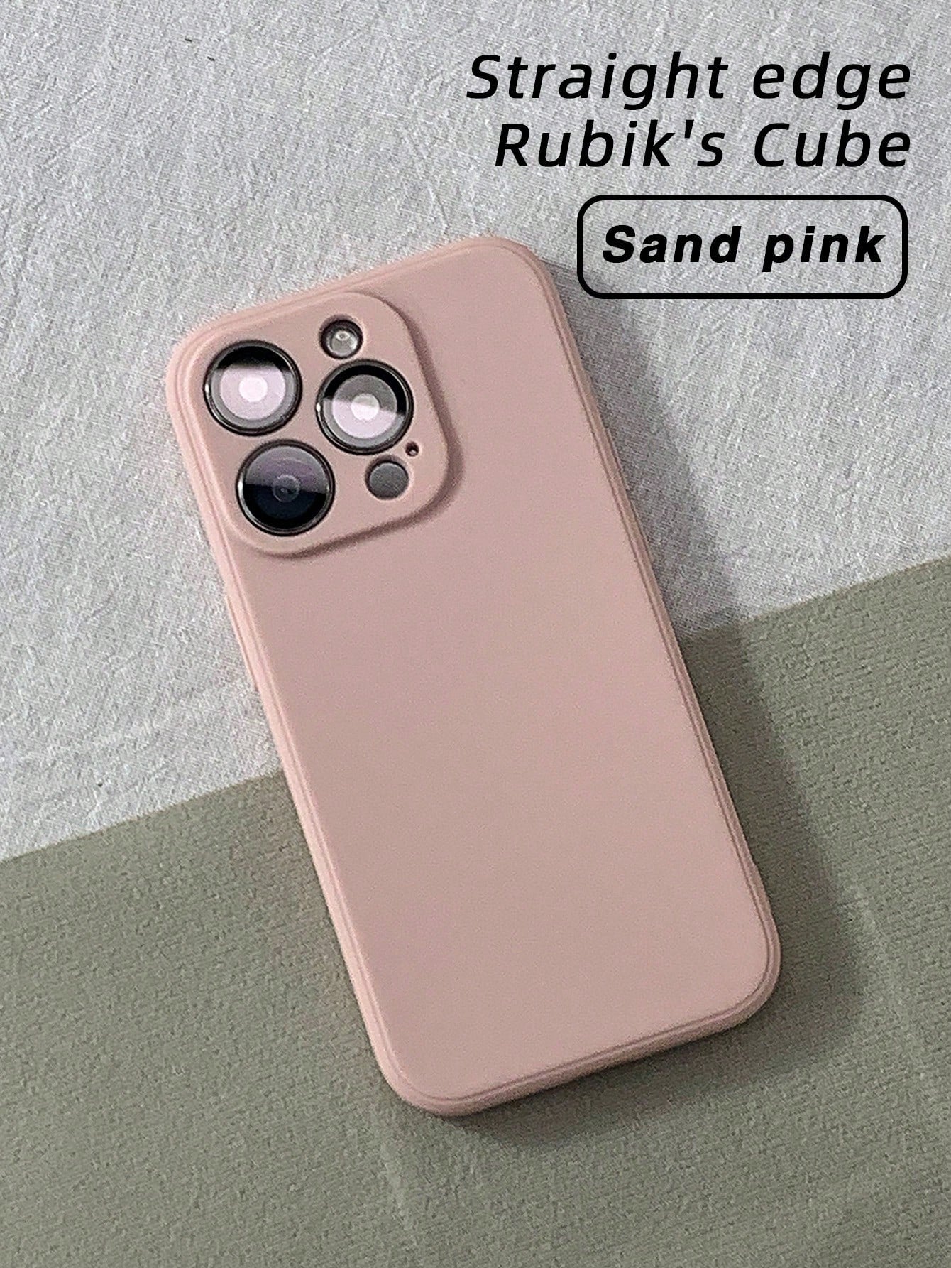 Pink Koolife Solid Color Mobile Phone Case Tpu Straight Edge Mobile Phone Protective Cover, Four Colors Available, Compatible With Apple Iphone12/12pro/12promax/13/13pro/13promax/14/14pro/14plus/14promax/15/15pro/15plus/15promax