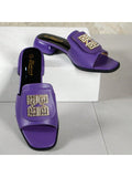 Trendy Fashionable Simple Small High-Heeled Women's Slippers