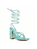 Shewolf Lace Up High Heel Sandals