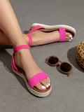 Women's Espadrille Flatform Platform Wedges  Sandals  Open Toe Ankle Strap  Summer Shoes