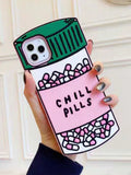 New Candy Bottle Style Silicone Soft Anti-Fall Full Protection Phone Case For IPhone 11/12/13/14/15PRO/PROMAX, Personalized And Creative