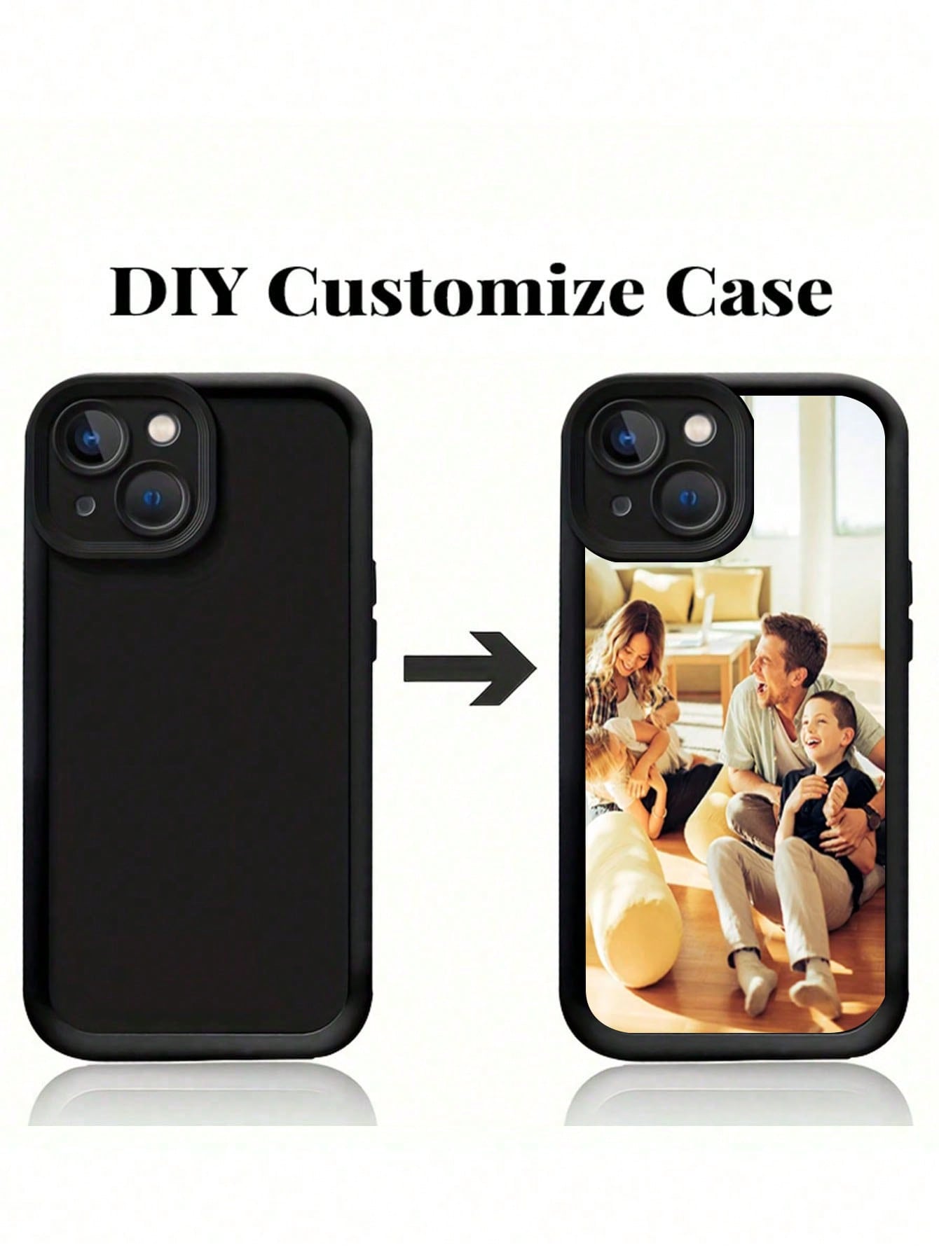 Green 1pc Customized Personalized Print Full Cover Silicone Phone Case With Lens Protective Function, Compatible With Iphone 15 14 13 12 11 Pro Max