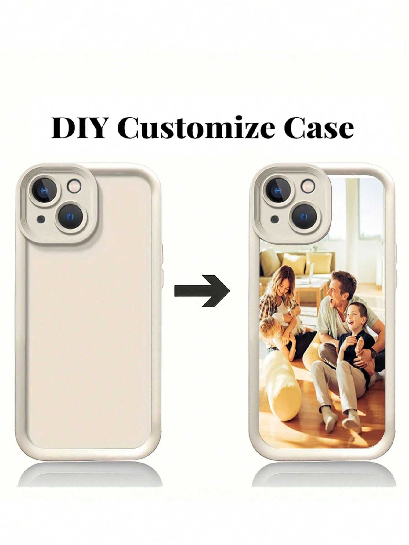 Green 1pc Customized Personalized Print Full Cover Silicone Phone Case With Lens Protective Function, Compatible With Iphone 15 14 13 12 11 Pro Max
