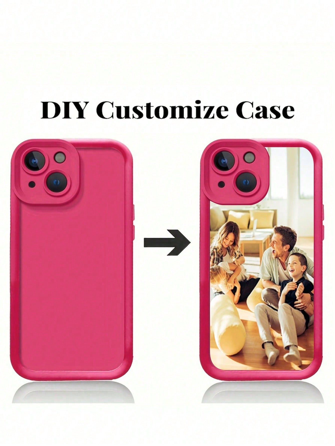 Green 1pc Customized Personalized Print Full Cover Silicone Phone Case With Lens Protective Function, Compatible With Iphone 15 14 13 12 11 Pro Max