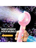 Moon Bubble Machine Bubble Stick Children Hot Bubble Machine Children Fully Automatic Light Bulb Toys
