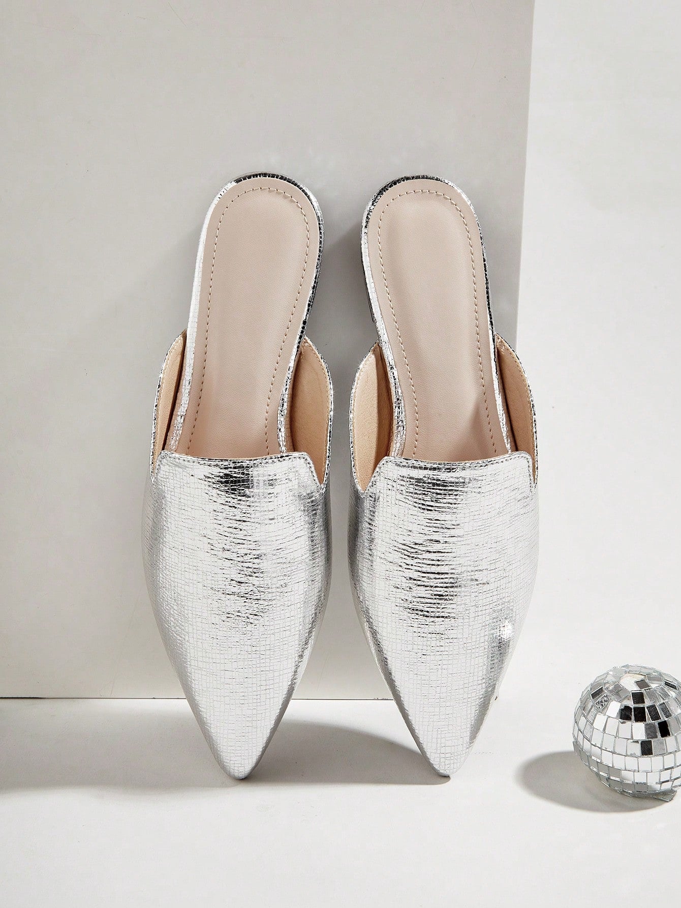 Women's Pointed Toe Flat Mules, Summer Slip-On Casual Shoes With Soft Lightweight Sole, 2024 New Arrival