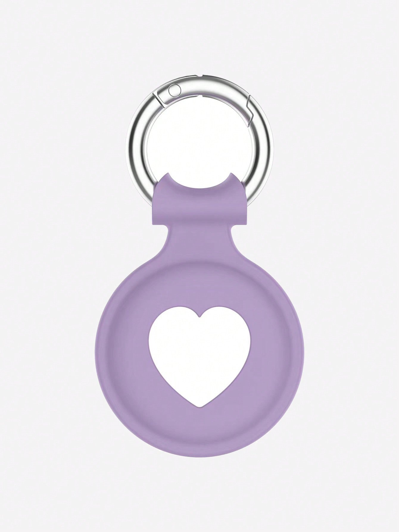 Heart-Shaped Protective Silicone Cover Compatible With Apple Airtag Tracker, Anti-Lost Device, Soft Shell (Airtag Not Included)