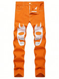 Teen Boys' Slim Fit Skull Patched Jeans