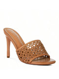 Tease Woven Heeled Slides