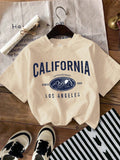Tween Girl Casual And Simple Short Sleeve T-Shirt, Suitable For Summer