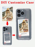 Custom Cute, Sexy, Personalized Everyday Life, Best Friend, Baby, Pet, Cartoon, Beach, Ditsy Floral, Lovely Photo Printed Full Coverage Anti-Fall Protective Tup Soft Case Compatible With IPhone 11/12/13/14/15 Pro Max