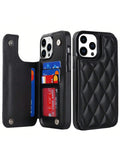 Luxury Leather Wallet Case With Credit Card Holder Compatible With Samsung Galaxy S24 S23 S22 Ultra Plus A14 A15 Card Slots Leather Magnetic Clasp Kickstand Shockproof Cover Compatible With IPhone 15 14 13 12 11 Pro Max