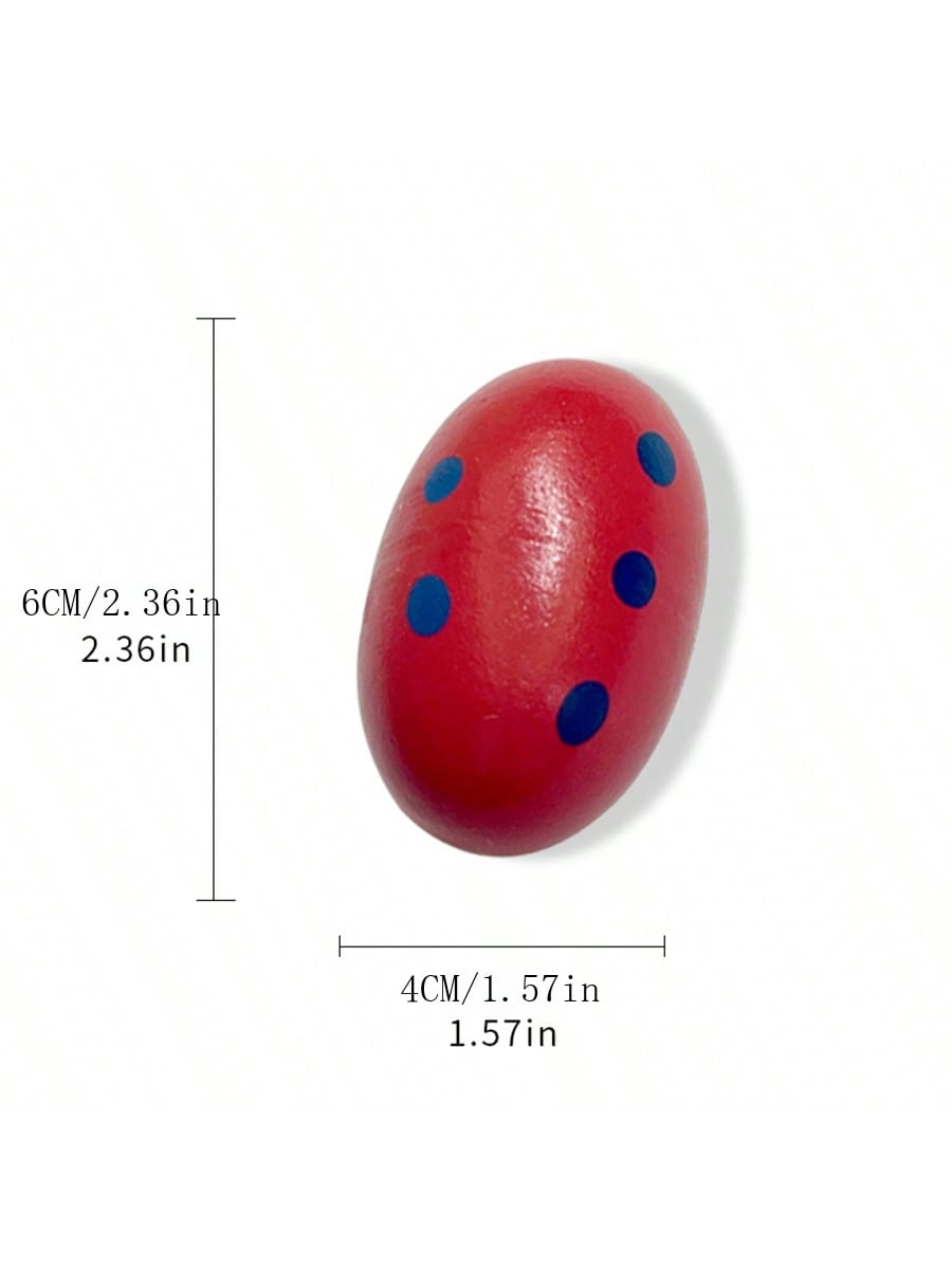 Wooden Orff Percussion Sand Egg Children Colorful Sensory Toy For Early Education Musical Instrument For Boys And Girls
