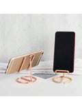 Universal Cell Phone And Tablet Stand Holder - Rose Gold, Portable And Adjustable For Comfortable Viewing On Any Desk Or Tabletop!