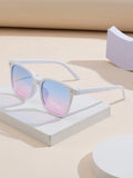 1pair Kids' Geometric Nail Design Fashion Sunglasses, Suitable For Outdoors, Color Options Available